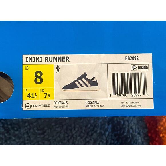 Adidas Iniki Boost \'Collegiate Navy\' m8 w9.5 main image 9